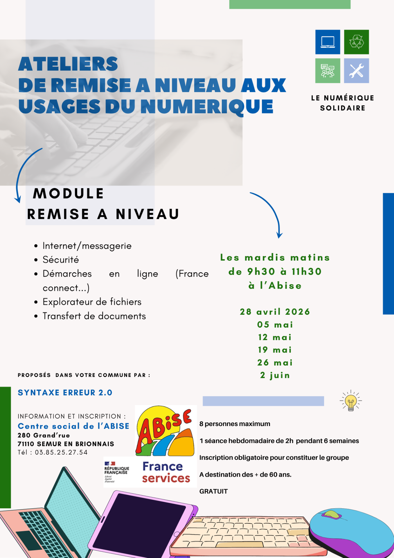 atelier numérique seniors ABISE