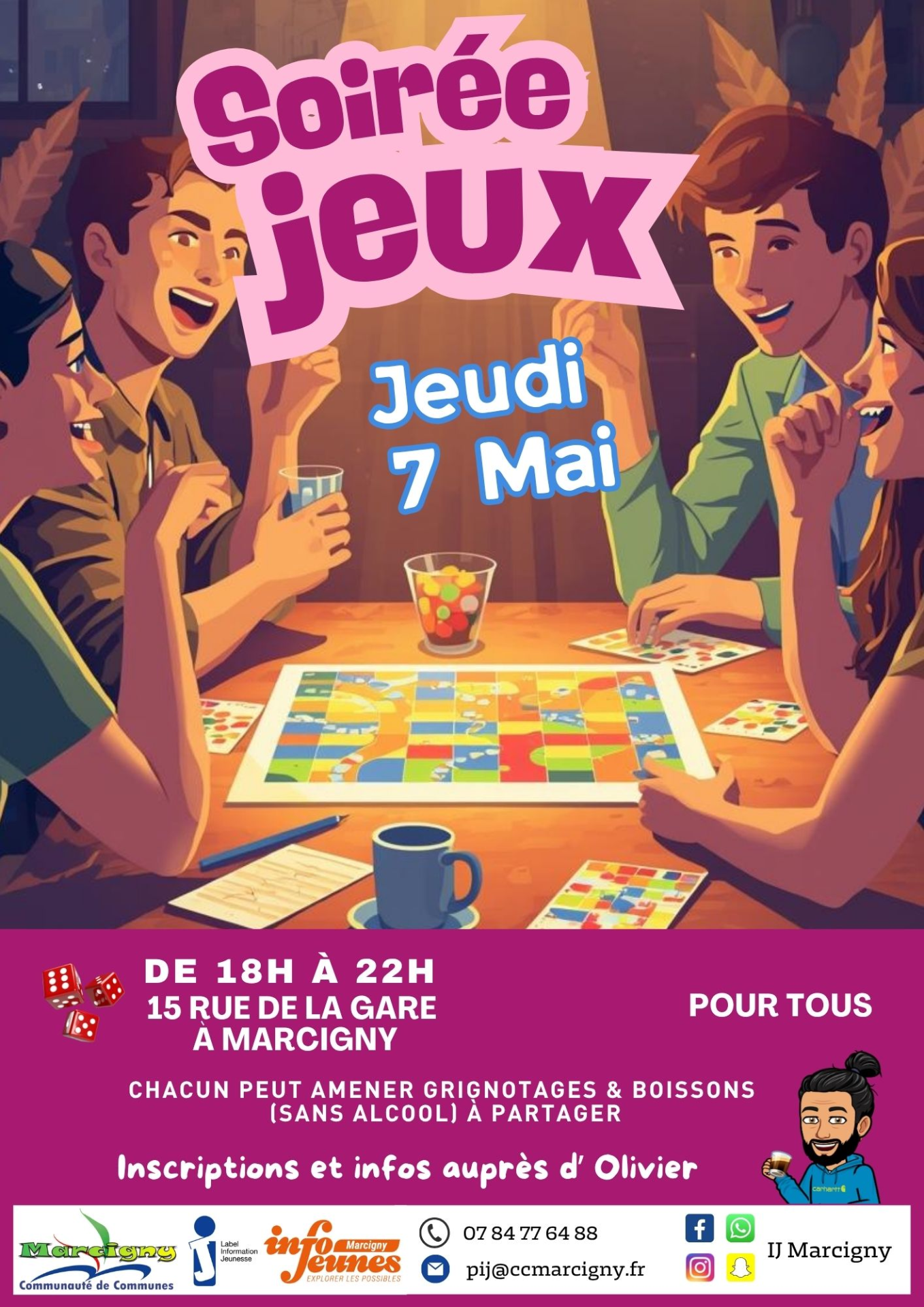 soirée jeux Marcigny