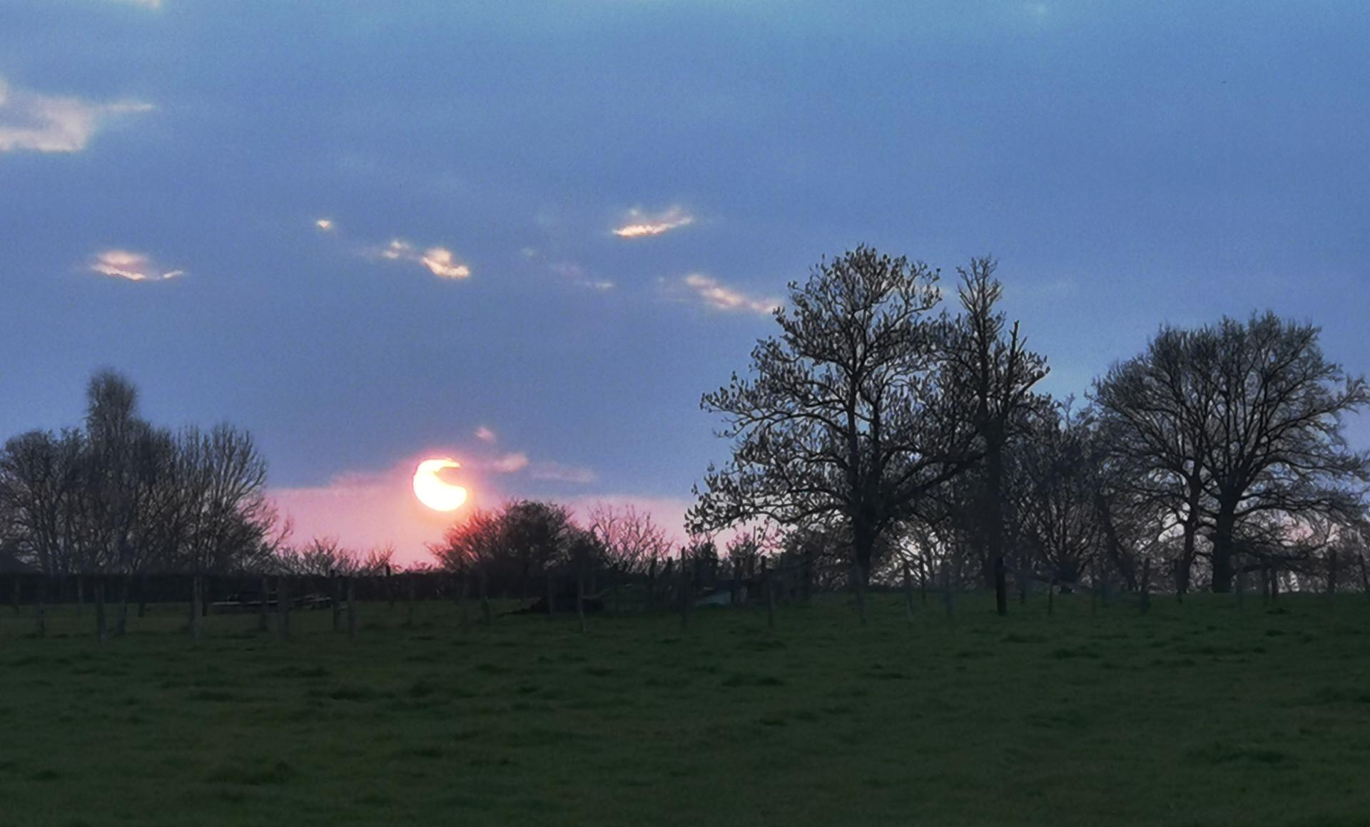 Coucher de soleil sur Ligny en Brionnais